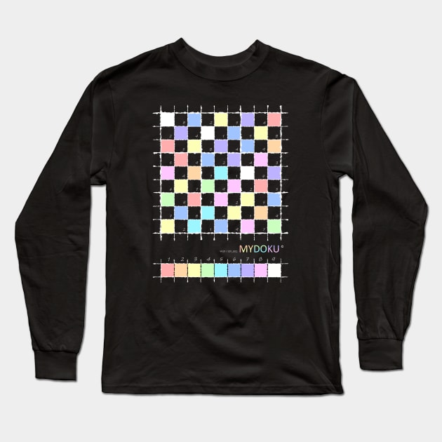 Mydoku_W101_001_002 _F: Sudoku, Sudoku coloring, logic, logic puzzle, holiday puzzle, fun, away from screen Long Sleeve T-Shirt by Mydoku